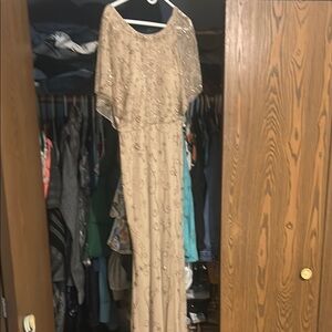 Elegant Beige Evening Gown